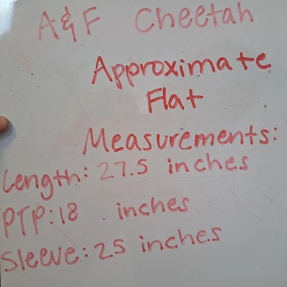 Abercrombie & Fitch Brown Cheetah Print Sherpa Half Zip Pullover Jacket Size XS - Picture 7 of 7